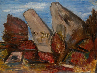Mâchoire de baleine, Dogtown Common, Cape Ann, Massachusetts - Marsden Hartley — Ansicht des Kunstwerks