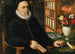 L: Portrait eines Gelehrten, wahrscheinlich Carolus Clusius (Charles de L'Escluse), Arras 1526-1609, Leyde - Marten Van Valckenborch — Ansicht des Kunstwerks