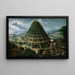 La Tour de Babel - Marten Van Valckenborch — gerahmtes Bild an der Wand