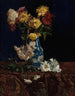 Naturstillleben mit Chrysanthemen in einer orientalischen Vase - Martha West Bare — Ansicht des Kunstwerks