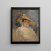 Portrait einer jungen Mädchen, traditionell als Prinzessin Victoria identifiziert, später Königin Victoria - Martin Archer Shee — gerahmtes Bild an der Wand