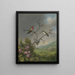 Kolibris und Apfelblüten - Martin Johnson Heade — gerahmtes Bild an der Wand