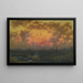 Sonnenuntergang an der Küste Ansicht des Hafens von New York bei Sonnenuntergang in Florida - Martin Johnson Heade — gerahmtes Bild an der Wand