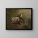 Zwei Bachstelzen in der Nähe ihres Nests - Martin Johnson Heade — gerahmtes Bild an der Wand