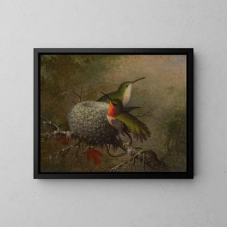 Martin Johnson Heade - Two Ruby Throats By Their Nest.webp