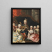 Joseph II als Kronprinz mit sechs Brüdern und Schwestern - Martin van Meytens — gerahmtes Bild an der Wand