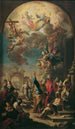 Die Apostel Petrus und Johannes heilen einen Gelähmten - Martino Altomonte — Ansicht des Kunstwerks