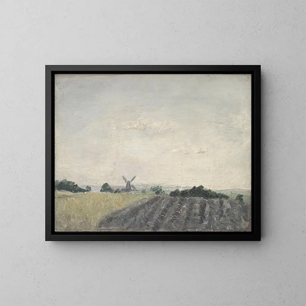 Eine Hof in Rom - Martinus Rørbye — gerahmtes Bild an der Wand