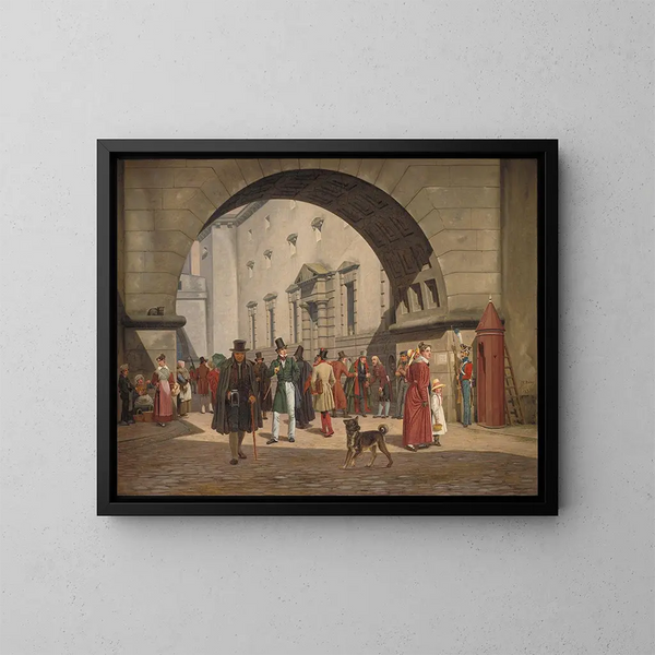 Die Kopenhagener Haft - Martinus Rørbye — gerahmtes Bild an der Wand