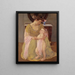 Mutter und Kind mit rosa Schal - Mary Cassatt — gerahmtes Bild an der Wand