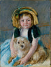 Sara mit ihrem Hund - Mary Cassatt — Ansicht des Kunstwerks