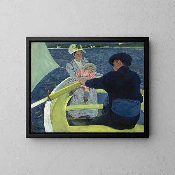 La Sortie en bateau - Mary Cassatt — gerahmtes Bild an der Wand