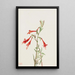 Californian Fuchsia Gemälde Zauschneria californica - Mary Vaux Walcott — gerahmtes Bild an der Wand