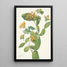 Fleur de Chèvrefeuille de Douglas Lonicera glaucescens - Mary Vaux Walcott — gerahmtes Bild an der Wand