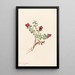 Airelle des montagnes Vaccinium vitis-idaea minus - Mary Vaux Walcott — gerahmtes Bild an der Wand