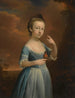 Portrait einer Mädchen mit Rotkehlchen - Mason Chamberlin — Ansicht des Kunstwerks