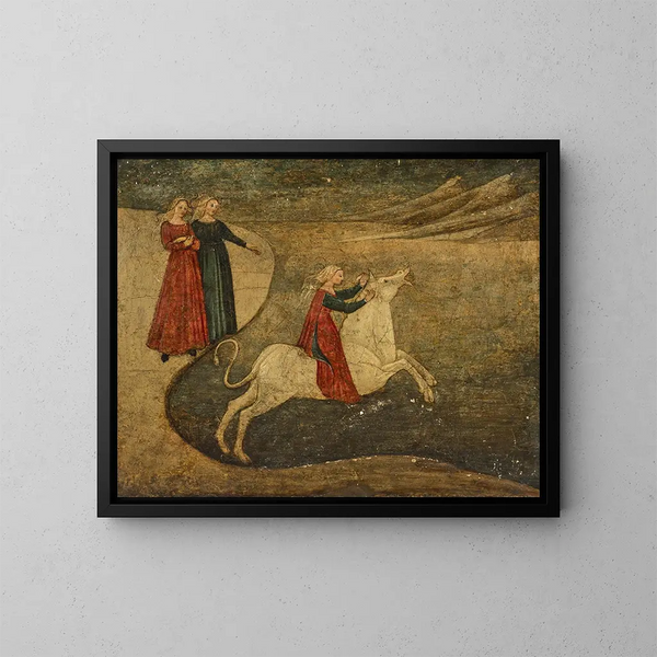Le Viol d'Europe - Maître de 1441 — gerahmtes Bild an der Wand