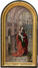 Jungfrau in der Kirche - Meister von 1499 — Ansicht des Kunstwerks