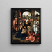 Anbetung der Könige - Meister von 1518 — gerahmtes Bild an der Wand