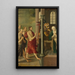 Panneau de retable avec Dispute avec les docteurs au verso Apparition du Christ à sa mère - Maître d'Alkmaar — gerahmtes Bild an der Wand