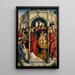Zwei Szenen aus dem Leben eines Heiligen - Meister von Saint Crépin et Crépinien — gerahmtes Bild an der Wand