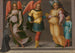 Erzengel Gabriel, Michael und Raphael mit Tobit und einer Spenderin - Meister von Serumido — Ansicht des Kunstwerks