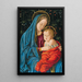 Madone und Kind - Meister der Bibliothek Sagramoso — gerahmtes Bild an der Wand