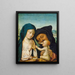 Die Heilige Familie - Meister des Altarbildes von Saint-Barthélemy — gerahmtes Bild an der Wand