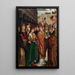 Saint Rombaut nimmt Abschied von seinen Eltern - Meister der Jugend von Saint Rombaut — gerahmtes Bild an der Wand