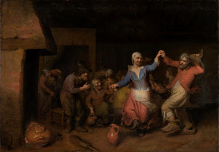 Matheus Berckmans - Tanzendes Bauernpaar in der Schenke.webp