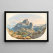 Das Château d'Èze bei Nizza - Mathias Gabriel Lory — gerahmtes Bild an der Wand