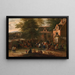 Le jeu de boules - Mathys Schoevaerdts — gerahmtes Bild an der Wand