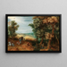 Landschaft mit Bäumen und Hinterhalt - Mattheus Molanus — gerahmtes Bild an der Wand