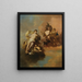 Jupiter, Hera und Venus - Mattheus Terwesten — gerahmtes Bild an der Wand