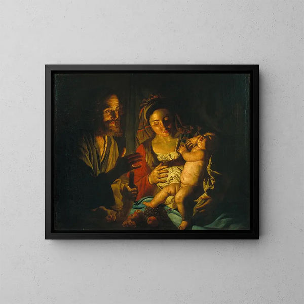 Sainte Famille - Matthias Stom — gerahmtes Bild an der Wand
