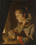 Alte Frau im Gebet - Matthias Stom — Ansicht des Kunstwerks