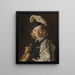Junge Mann mit Violine - Matthias Stom — gerahmtes Bild an der Wand