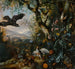 Landschaft mit drogenabhängigen Vögeln in den Blumen und im Unterholz des Waldes - Matthias Withoos — Ansicht des Kunstwerks