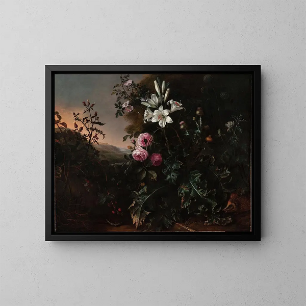 Natur stillleben - Matthias Withoos — gerahmtes Bild an der Wand