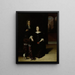 Portrait einer Frau und eines Mannes in einem Interieur - Matthias Wulfraet — gerahmtes Bild an der Wand