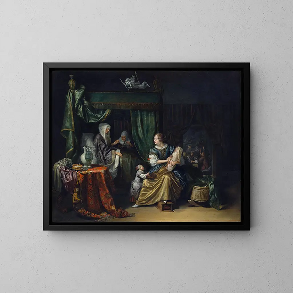 Der Säugling - Matthijs Naiveu — gerahmtes Bild an der Wand