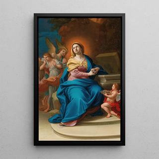 Mattia de Mare - The Madonna with Angels and three nails of the cross.webp