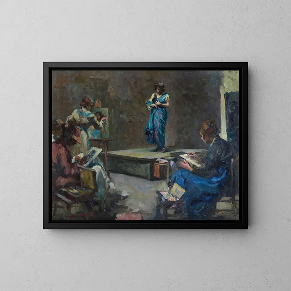 Das Modell - Maud Sherwood — gerahmtes Bild an der Wand