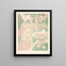 Junge Frau, die einen Blumenstrauß in einem Garten erhält - Maurice Denis — gerahmtes Bild an der Wand
