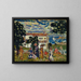 Dorf in Neu-England - Maurice Prendergast — gerahmtes Bild an der Wand