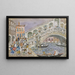 Pont du Rialto, gedeckte Brücke, Venedig - Maurice Prendergast — gerahmtes Bild an der Wand