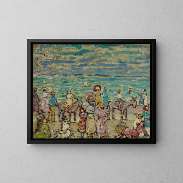 Die Strand - Maurice Prendergast — gerahmtes Bild an der Wand