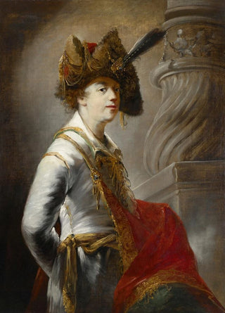 MauritiusHeinrich Loder - Portrait Of A Man Wearing A Hat.webp