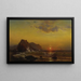 Sonnenuntergang über den Wellen - Mauritz Frederick Hendrick de Haas — gerahmtes Bild an der Wand