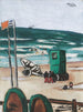 Badegäste mit grüner Kabine und Bootsmänner mit roter Hose - Max Beckmann — Ansicht des Kunstwerks